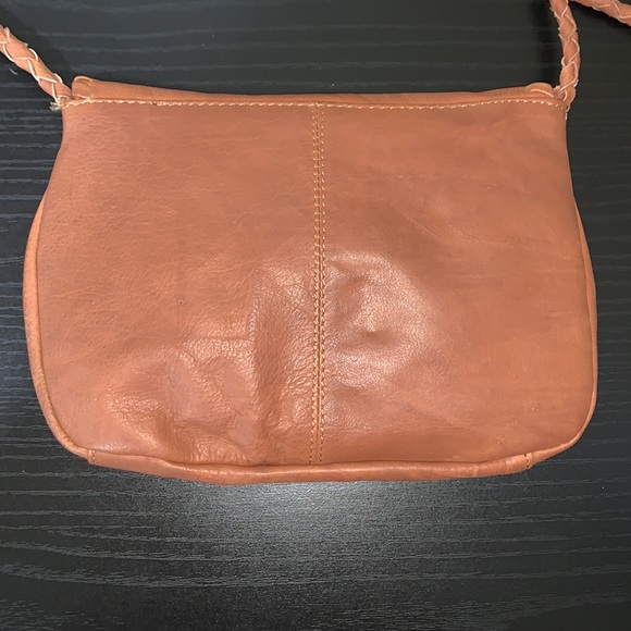 Brown flap crossbody bag - Picture 4 of 5